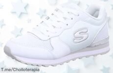 Skechers OG 85 Goldn Gurl con suela antideslizante y energía extra cada paso disfruta este ofertón con descuento brutal a precio de ganga corre antes que se agote