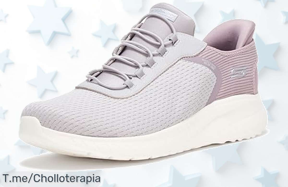 Skechers sin cordones con ajuste manos libres y espuma visco adaptable un ofertón nunca visto a precio de ganga ¡aprovecha este descuento brutal antes que se acabe!