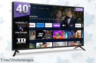 Smart TV 40 pulgadas full HD con Android y control por voz ofrece un descuento brutal precio loco nunca visto aprovéchalo ya oferta limitada