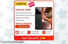 Smartphone realme GT 7T con batería gigante y carga ultra rápida disfruta pantalla enorme precio loco usa este super chollo ahora antes que se acabe el ofertón