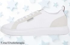 Sneaker blanco Tommy Hilfiger con suela vulcanizada diseño top y ajuste rápido precio de ganga nunca visto aprovecha este ofertón limitado compra ya