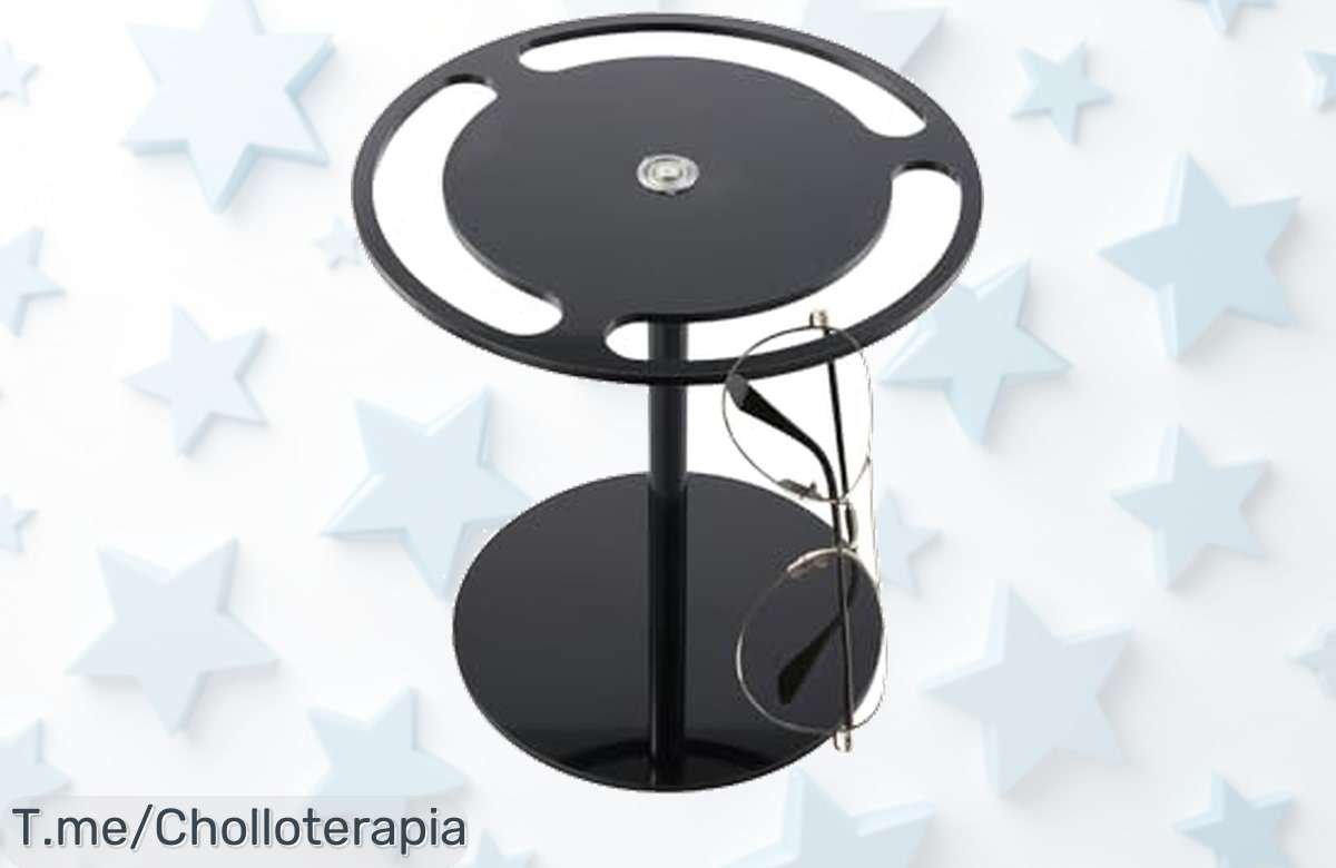 Soporte giratorio para 12 gafas con base resistente y giro 360º precio loco nunca visto que transforma tu orden en super chollo ¡aprovecha el descuento brutal ya!