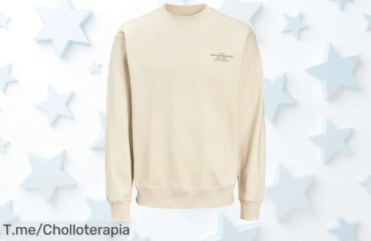 Sudadera Jack & Jones con estampado moderno y dobladillo reforzado a precio loco disfruta un diseño único perfecto para tus planes no dejes pasar este ofertón limitado compra ya