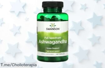 Swanson Ashwagandha 450mg en súper chollo con descuento brutal para calmar tu estrés y dormir mejor no dejes pasar este ofertón nunca visto precio loco ¡compra ya!