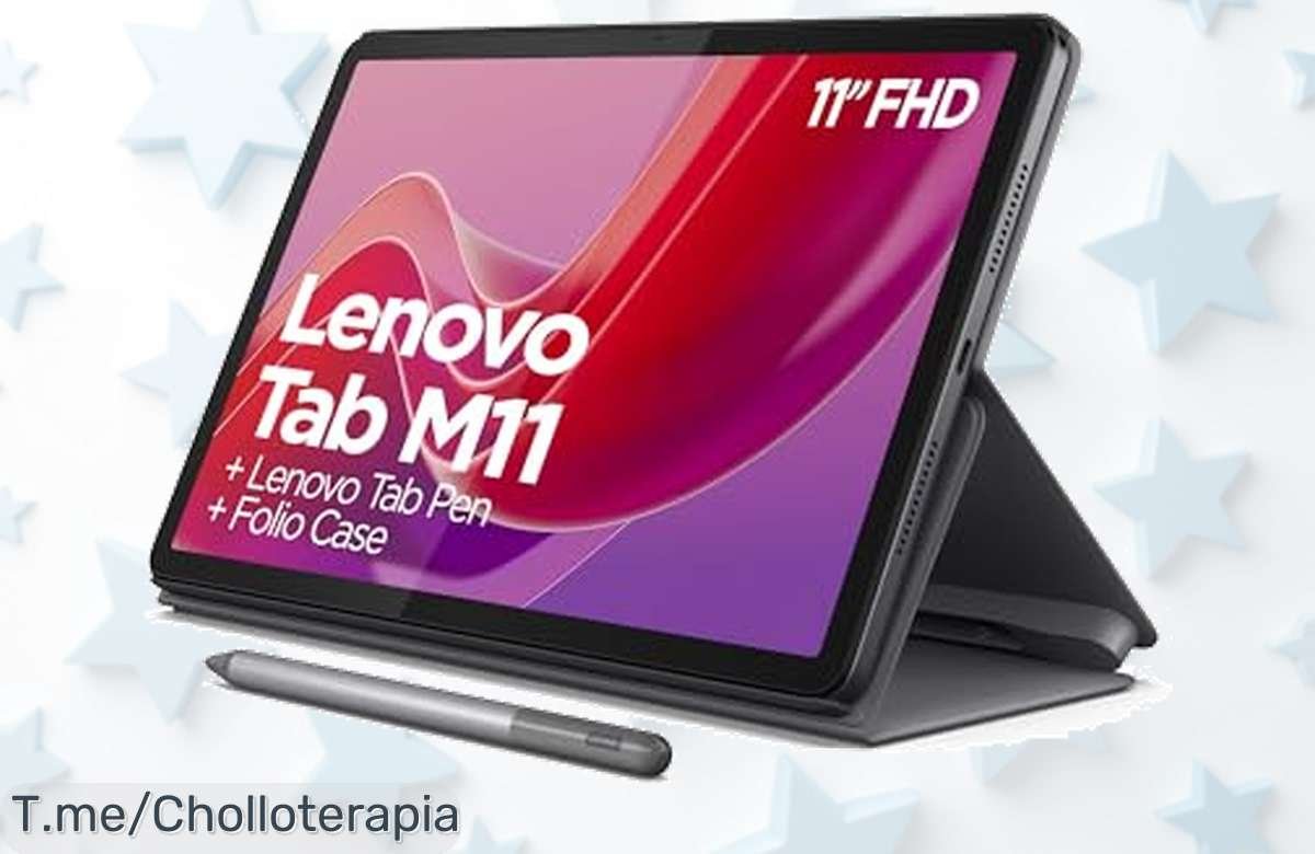 Tablet Lenovo Tab M11 con 8GB RAM y pantalla nítida a un precio loco sin igual, descuento brutal por tiempo limitado ¡Corre que este super chollo vuela ya!