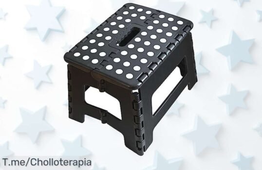 Taburete plegable Armo práctico y súper resistente hasta 150 kg con diseño compactísimo precio de ganga nunca visto aprovecha este ofertón antes que se acabe