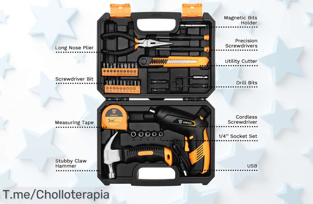 Taladro eléctrico DEKO 3.6V sin cable con luz led y potencia ajustable disfruta de un precio loco en este super chollo aprovecha el descuento brutal ya mismo