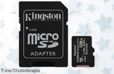 Tarjeta microSD Kingston Canvas Select Plus 128 GB con adaptador a precio loco guarda fotos y videos sin parar aprovecha este ofertón descuento brutal limitada ¡corre!