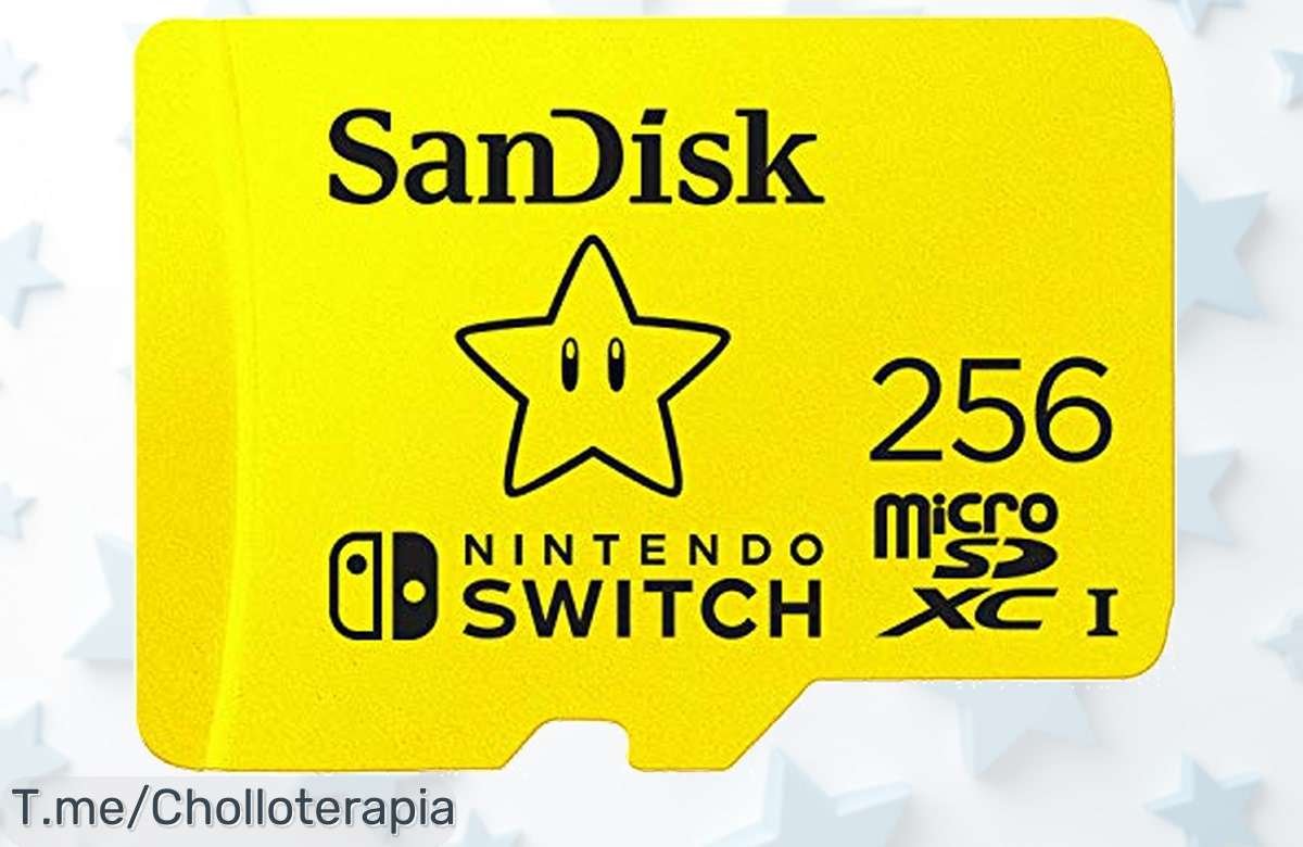Tarjeta microSD SanDisk 256GB para Nintendo Switch con velocidad brutal y carga rápida un super chollo al alcance solo hoy ¡aprovecha este ofertón nunca visto ya!