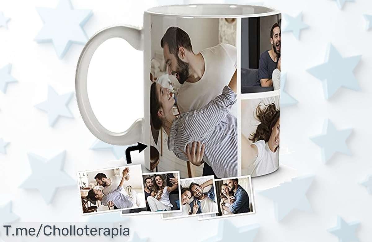Taza personalizada con hasta 4 fotos y diseño resistente que no se borra aprovecha este ofertón de precio loco nunca visto compra ya antes que se agote
