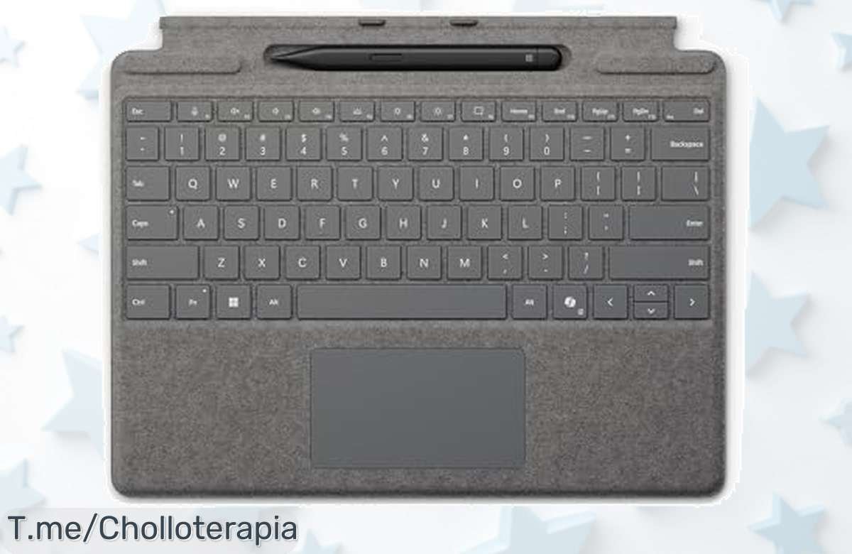 Teclado Surface Pro 13 con Slim Pen platino en un precio loco nunca visto aprovecha este ofertón limitado para escribir y dibujar rápido con descuento brutal ¡corre!