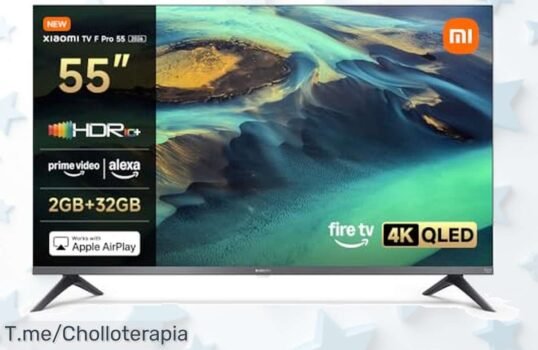 Televisión 55 pulgadas 4K UHD QLED con Alexa y Fire TV colores que impresionan modo juego a 120Hz un súper chollo alucinante descuento brutal nunca visto ¡Corre ahora!