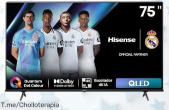 Televisor Hisense 75E7NQ QLED 75” con imagen vibrante y sonido envolvente a precio loco ideal para gamers aprovecha este ofertón con descuento brutal compra ya antes que se agote