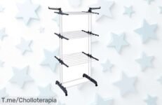 Tendedero TLovendo con soporte extra resistente en un ofertón de precio loco para secar todo sin líos no esperes más lleva el tuyo ya antes que se acabe