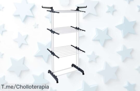 Tendedero TLovendo con soporte extra resistente en un ofertón de precio loco para secar todo sin líos no esperes más lleva el tuyo ya antes que se acabe