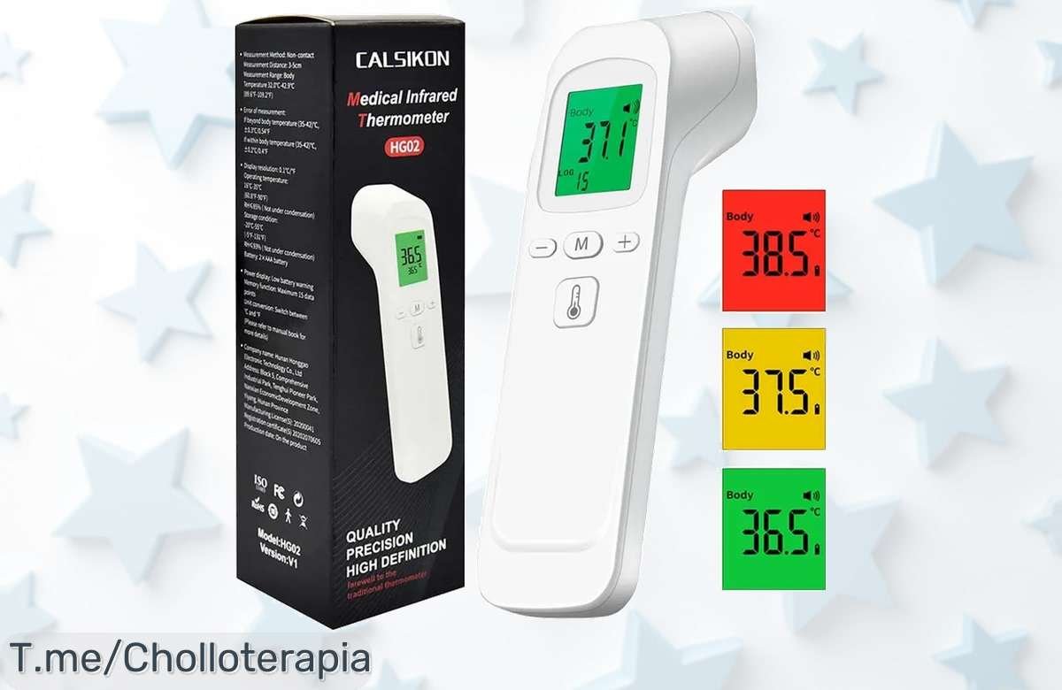 Termómetro infrarrojo digital sin contacto piel a piel ultra rápido con descuento brutal cuida tu familia ahora este ofertón y precio loco es por tiempo limitado actúa ya