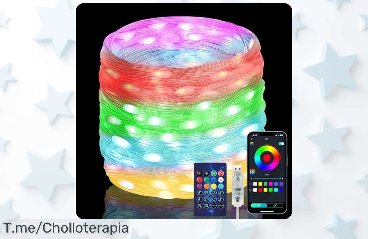 Tira LED RGB de 20 metros con música y control total cambia el color a tu antojo disfruta un ofertón nunca visto aprovecha este precio loco antes que desaparezca