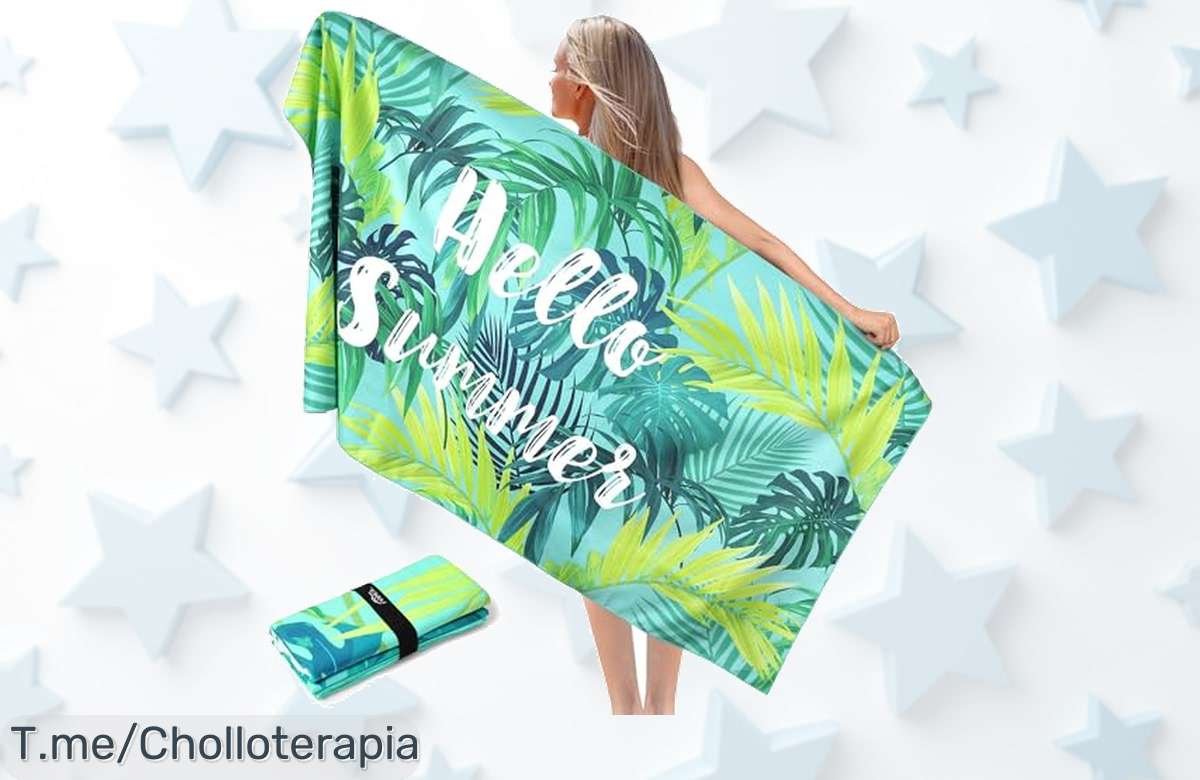 Toalla playa gigante ultra absorbente que no se llena de arena ni polvo ahora con un descuento brutal precio loco nunca visto aprovecha este ofertón único ya