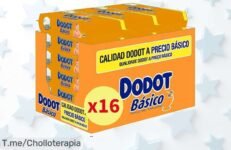 Toallitas Dodot básico pack ahorro 16 paquetes y 864 unidades con un descuento brutal que vuela rápido aprovecha este ofertón único precio loco y nunca visto actúa ya