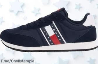 Tommy Jeans Runner azul diseño que todos aman ajuste perfecto y ahora con precio loco descuento brutal nunca visto aprovecha este ofertón único antes que se agote