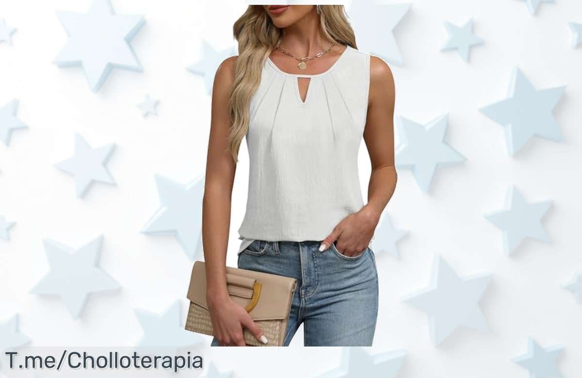 Top sin mangas acanalado para mujer con descuento brutal y precio loco nunca visto transforma tu verano ¡aprovecha este ofertón exclusivo antes que desaparezca!