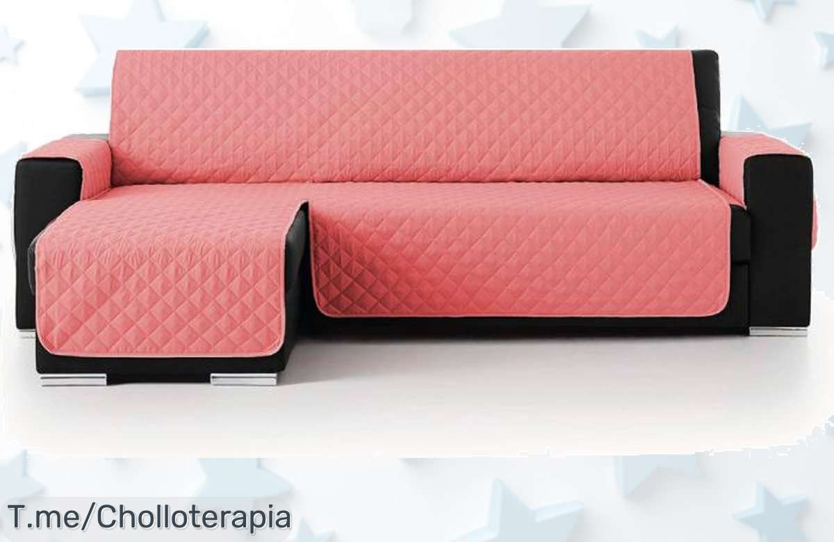 Transforma tu sofá chaise longue con la funda vivid torral reversible y antiácaros precio loco y never seen ofertón recoge este descuento brutal ahora antes que se agote