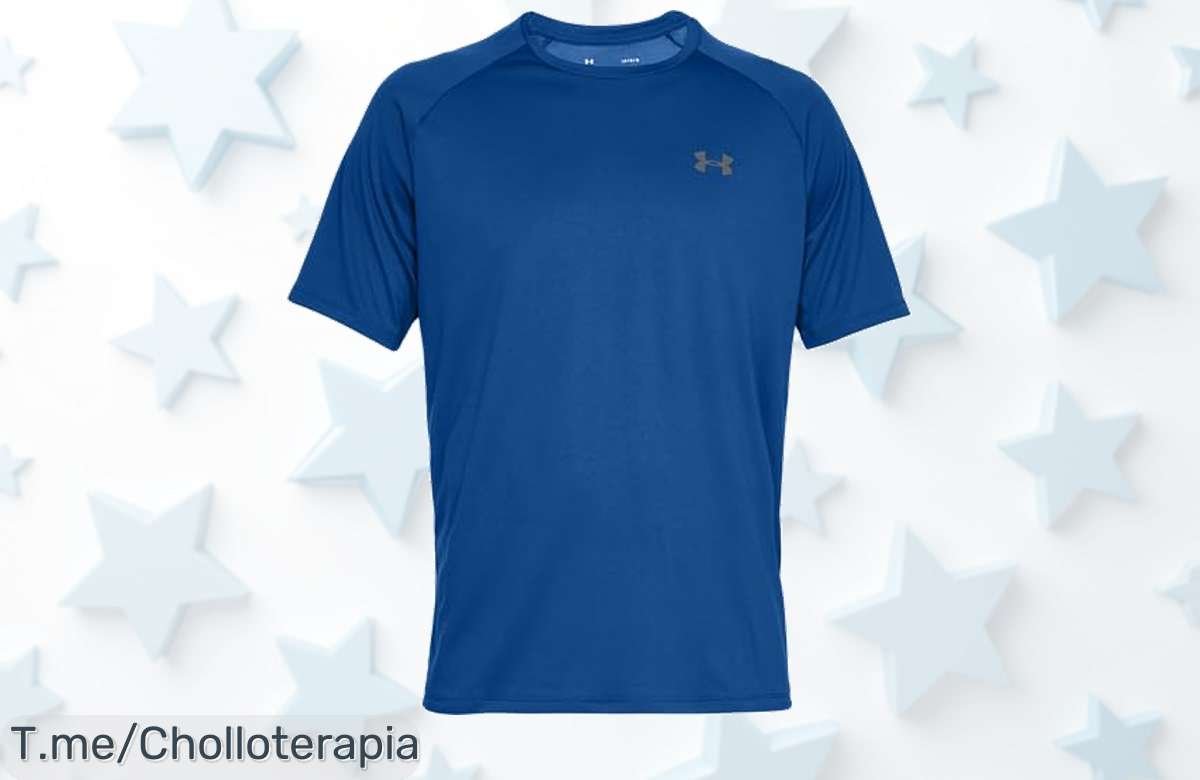 Under Armour Ua Tech 2.0 Ss Tee royal para hombre super ligera y seca rapidísimo con corte ancho precio loco y descuento brutal nunca visto corre que vuelan este ofertón único