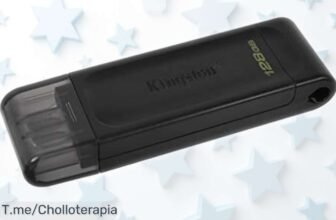 Unidad flash USB-C Kingston DataTraveler 70 de 128GB con velocidad ultra rápida y diseño compacto a un precio rebajado que no volverás a ver, ¡date prisa que vuelan las unidades!