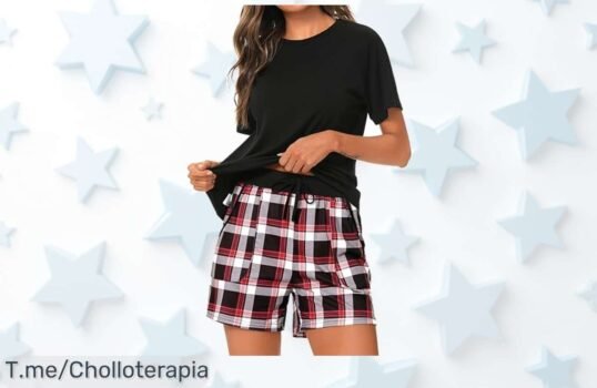 Uniexcosm pijama mujer 2 piezas algodón cuadros con bolsillo diseño clásico nunca visto disfruta un descuentazo brutal en precio de ganga corre que es ofertón limitado