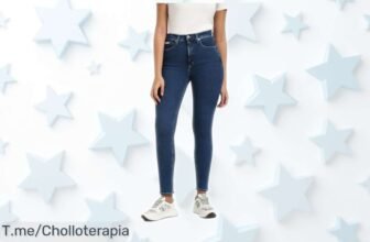 Vaqueros skinny Calvin Klein High Rise para mujer con estilo imbatible y detalles únicos, ahora rebajados a un precio de ganga que no volverás a ver ¡Solo quedan pocas unidades para este ofertón, corre y consigue los tuyos ya!