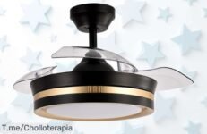 Ventilador de techo Miok S con motor súper silencioso y luz regulable a precio loco un ofertón único que refresca y alumbra no esperes más oferta limitada