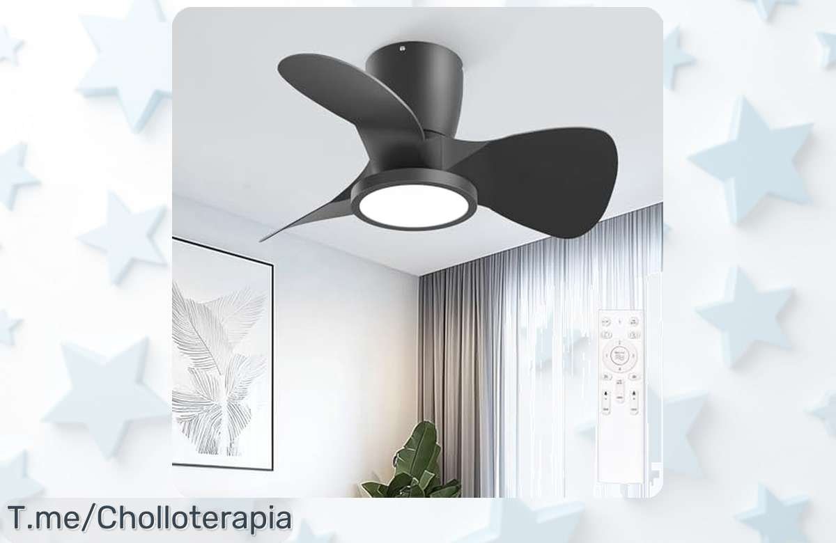 Ventilador de techo con luz ajustable y mando a distancia una comodidad nunca vista que refresca tu hogar al precio loco del momento aprovecha este ofertón limitado ya