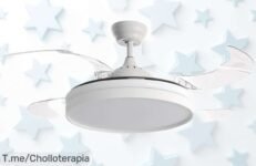 Ventilador de techo con luz led y diámetro 106 cm precio loco nunca visto para refrescar e iluminar tu hogar oferta limitada corre que se agota pronto