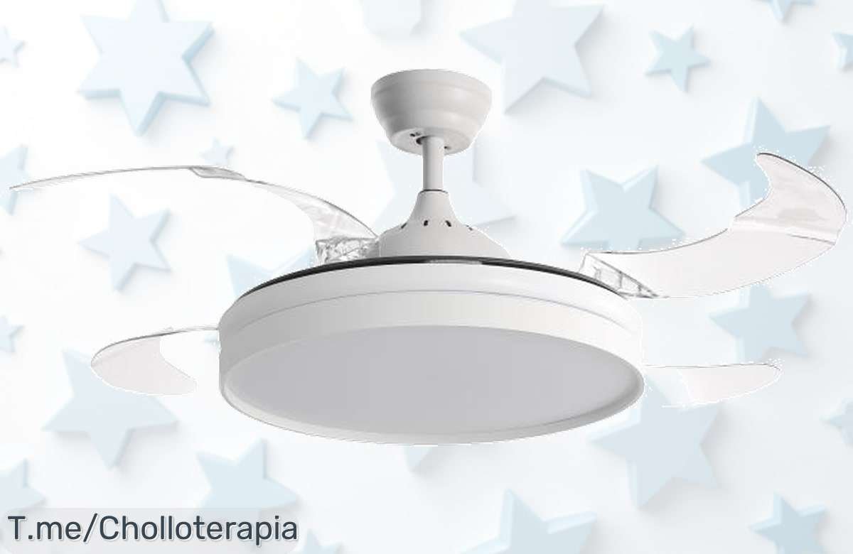 Ventilador de techo con luz led y diámetro 106 cm precio loco nunca visto para refrescar e iluminar tu hogar oferta limitada corre que se agota pronto