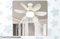 Ventilador de techo con luz regulable y mando a distancia para un frescor único precio loco descuento brutal nunca visto corre que vuelan las unidades