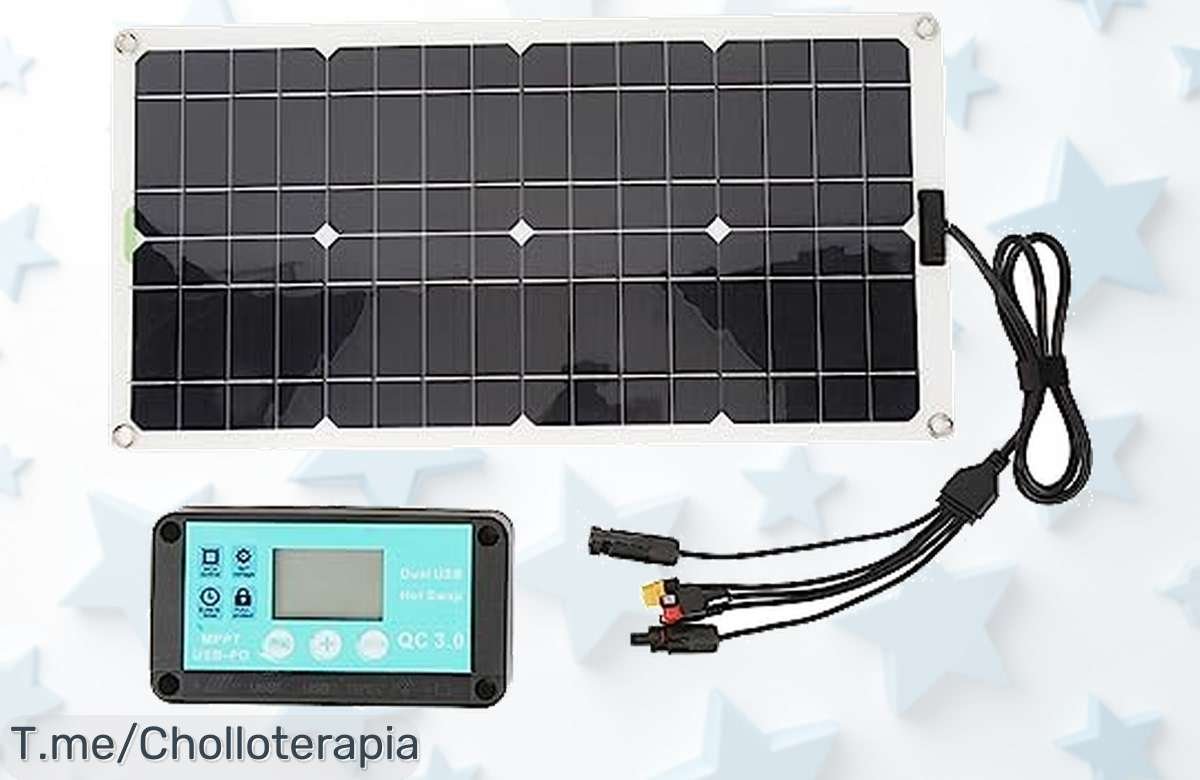 Ventilador solar portátil con doble USB para carga rápida aprovecha este súper chollo de descuento brutal precio loco solo por tiempo limitado corre ya que vuelan