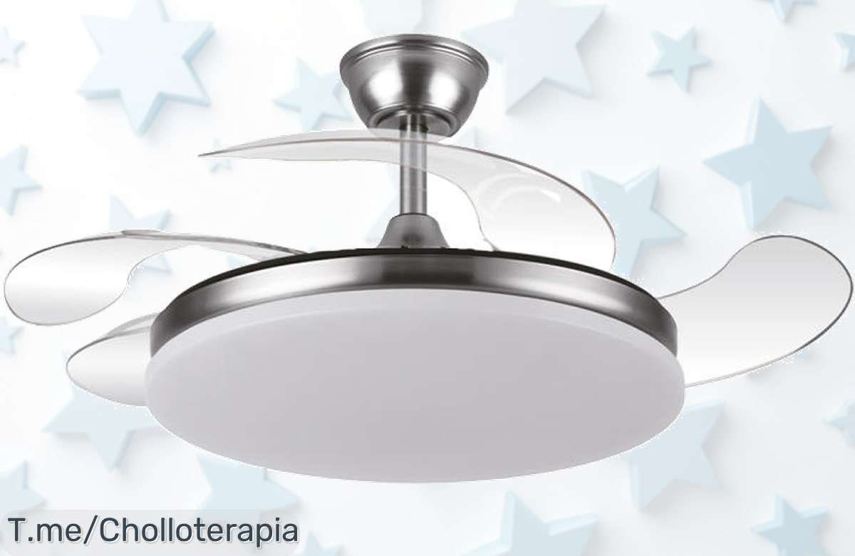 Ventilador tridente Fabrilamp con motor DC y LED regulable el super chollo que refresca tu hogar con estilo no pierdas este ofertón nunca visto compra ya antes que se agote