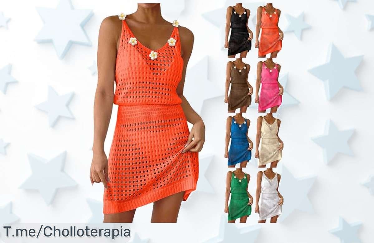 Vestido maxi sin espalda de ganchillo con diseño que triunfa y caída de precio loca no visto antes aprovecha este super chollo único ¡compra ya!
