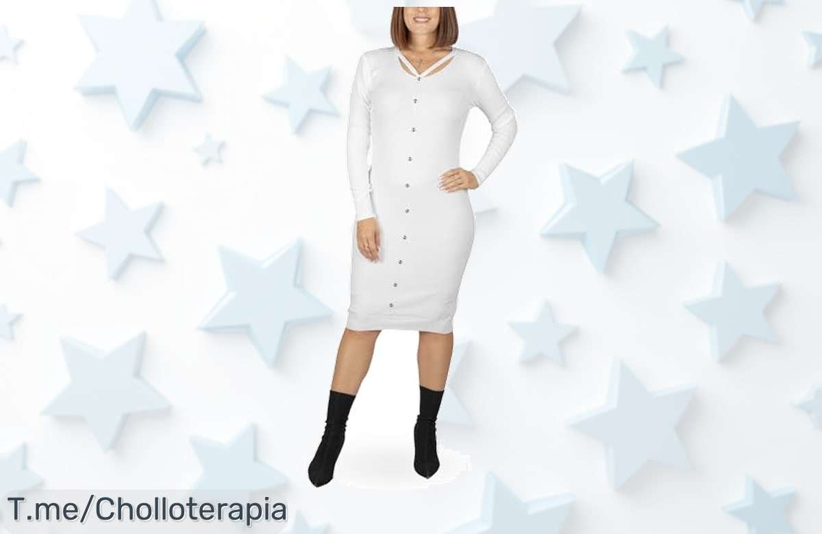 Vestido midi magic select con botones y abertura que realza tu figura aprovecha este ofertón de precio loco nunca visto solo por tiempo limitado actúa ya