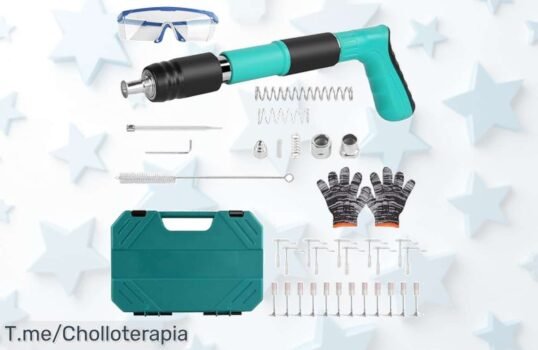 Wooluck pistola de clavos manual con ajuste en 5 niveles para cualquier trabajo unida a un descuento brutal y precio loco aprovecha este ofertón limitado ya