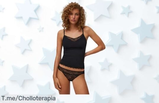 Ysabel Mora camiseta tirantes con encaje único diseño mediterráneo y caída perfecta aprovecha este super chollo nunca visto con descuento brutal ¡Corre antes que se agote!