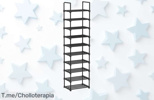 Zapatero Songmics súper fuerte con 10 estantes ajustables que ahorra espacio y organiza sin lío aprovecha este super chollo con descuento brutal precio de ganga solo hoy ¡compra ya!
