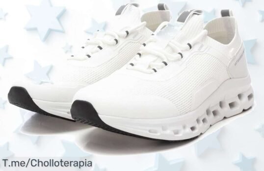 Zapatilla blanca hombre con suela antideslizante y plantilla extraíble en un ofertón de descuento brutal que nunca visto aprovecha este super chollo precio loco limitado