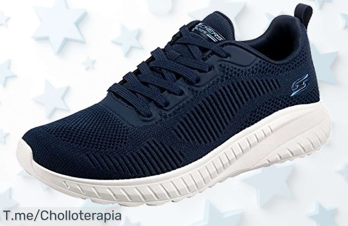 Zapatillas Skechers Bobs Squad con diseño súper cool y resistencia top ahora a un precio loco nunca visto corre rápido y aprovecha este super chollo limitado