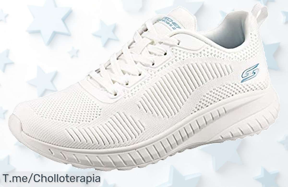 Zapatillas Skechers Bobs Squad duras como rocas con diseño cool disfruta de un confort único en este super chollo con descuento brutal solo hoy actúa ya