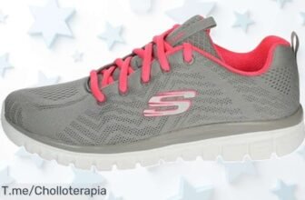 Zapatillas Skechers Graceful con amortiguación superior y ultraligereza descubre este ofertón nunca visto por tiempo limitado ¡aprovecha el descuento brutal ya!
