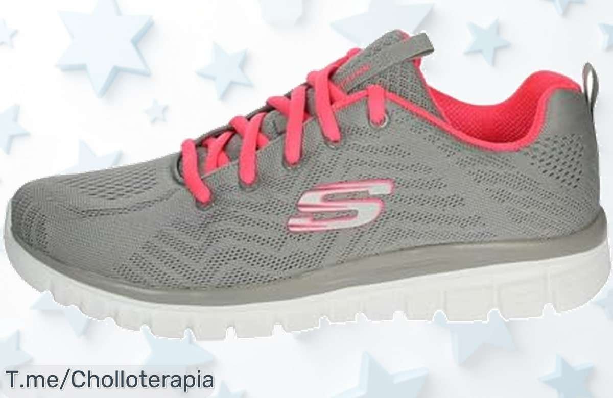 Zapatillas Skechers Graceful con amortiguación superior y ultraligereza descubre este ofertón nunca visto por tiempo limitado ¡aprovecha el descuento brutal ya!