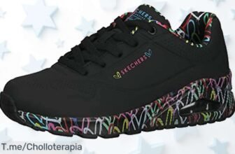 Zapatillas Skechers Uno Loving Love negras talla 375 con descuento brutal y precio de ganga nunca visto para que arrases ya mismo aprovecha este ofertón limitado correee