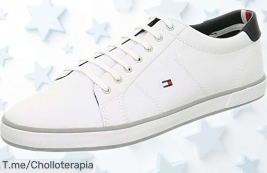 Zapatillas Tommy Hilfiger para hombre con suela vulcanizada blanca diseño exclusivo y ajuste perfecto, ahora a un precio rebajado que no puedes dejar escapar ¡Date prisa que esta oferta dura poquísimo!