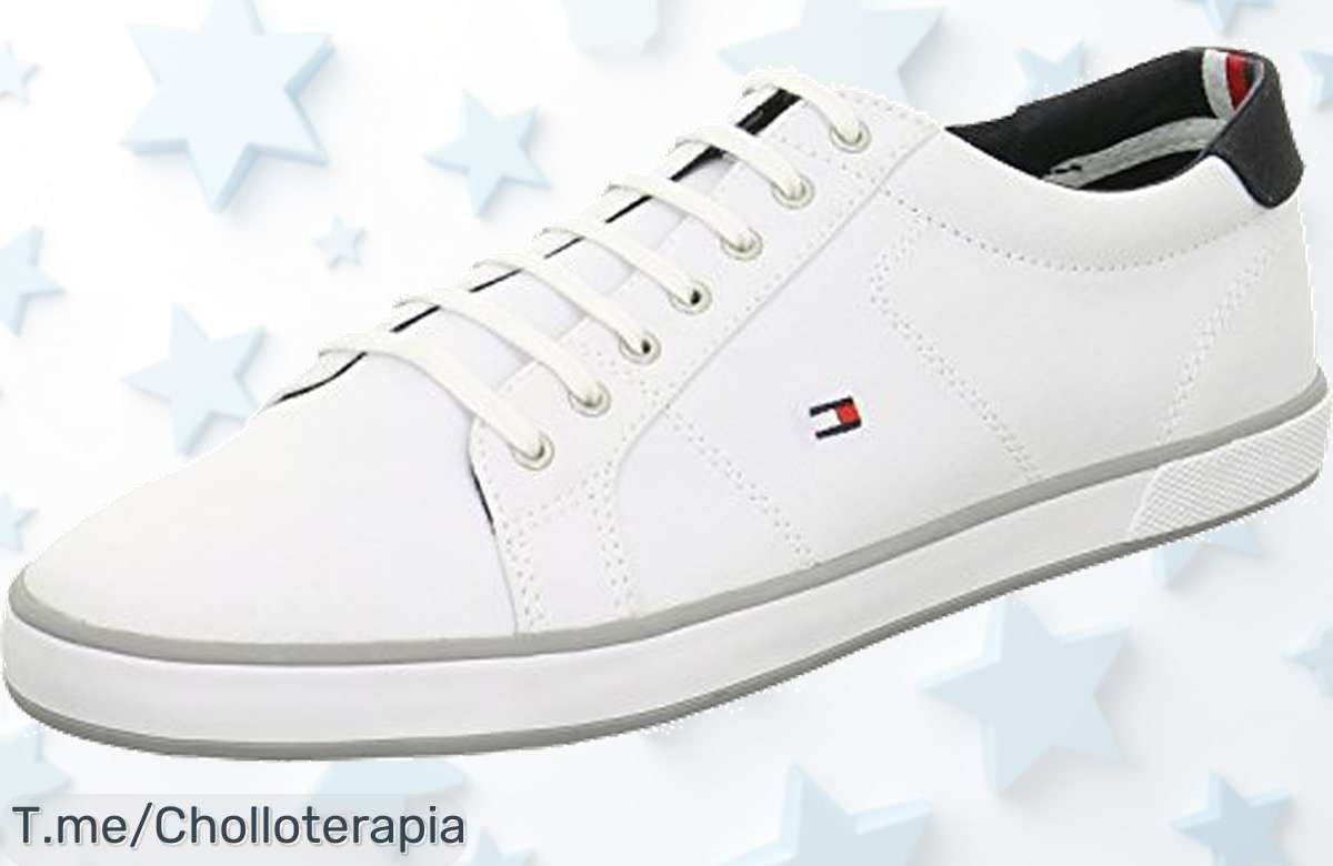 Zapatillas Tommy Hilfiger para hombre con suela vulcanizada diseño icónico y estilo único a precio loco nunca visto oferta limitada aprovecha este ofertón ya